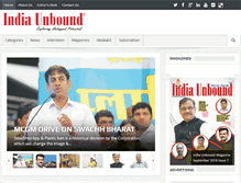 Tablet Screenshot of indiaunboundmag.com